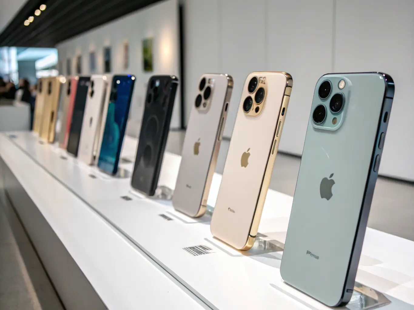 A vibrant image showcasing a variety of refurbished iPhone models with a colorful background highlighting quality and variety, representing the order processing service.